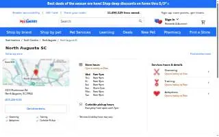 PetSmart of North Augusta website