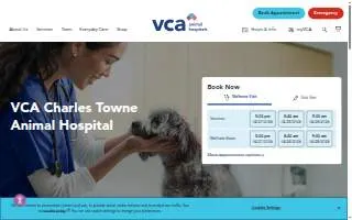 VCA Charles Towne Animal Hospital website