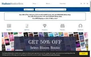 Hudson Booksellers website
