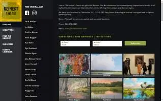 Reinert Fine Art website