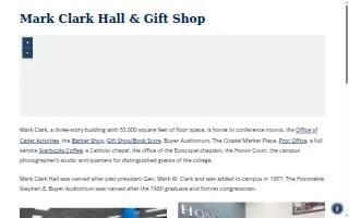 Mark Clark Hall website