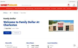 Family Dollar of Charleston website