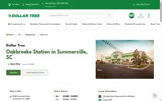 Dollar Tree of Summerville website