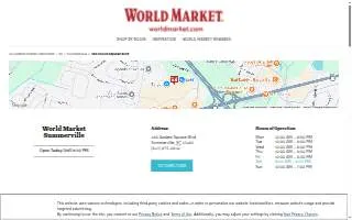 World Market of Summerville website
