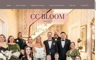 CC BLOOM Florals & Events website