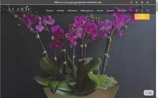 Alaric Flower Design website