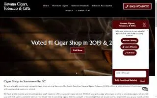 Havana Cigars, Tobacco, & Gifts website
