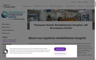 Tidelands Health Rehabilitation Hospital at Murrells Inlet website