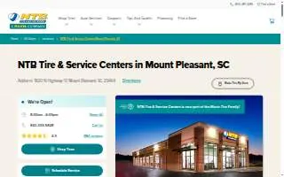 NTB-National Tire & Battery of Mt Pleasant website