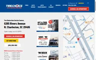 Tire Choice Auto Service Centers of North Charleston website