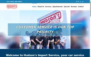 Hudson's Import Service of Mt Pleasant website