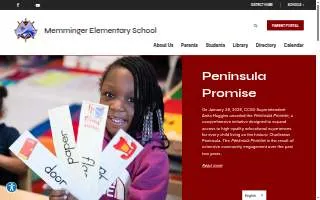 Memminger Elementary School website