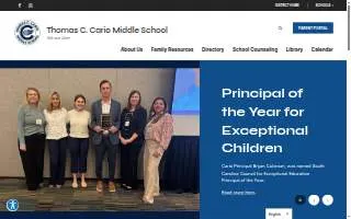 Thomas C Cario Middle School website
