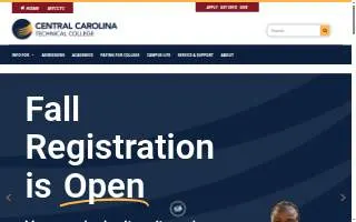 Central Carolina Technical College website