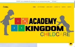 Academy Kingdom Child Care Center website