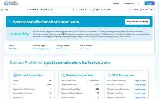 Tips 2 Toes Nail website