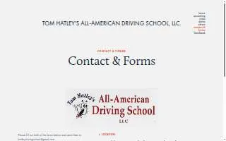 Tom Hatley's All-American Driving School, LLC. website