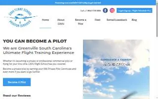 CAVU Flight School website
