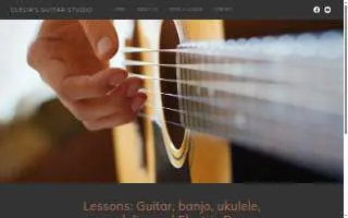Clelia's Guitar Studio website