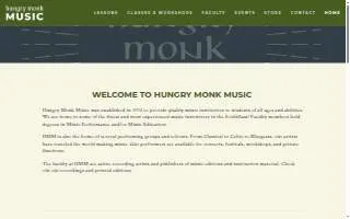 Hungry Monk Music website