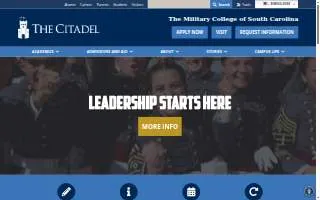 The Citadel, the Military College of South Carolina website