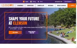 Clemson University website