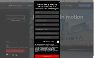 Vista Trans Logistics website
