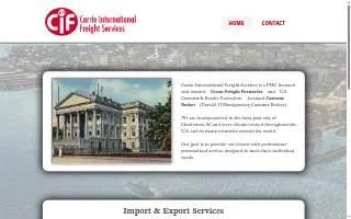 Carrie International Freight website