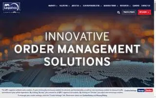 APL Logistics of Mt Pleasant website