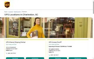 UPS Authorized Shipping Outlet of Charleston website