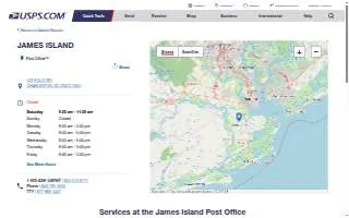 United States Postal Service of Charleston website