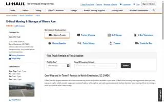 U-Haul Moving & Storage of Rivers Ave website