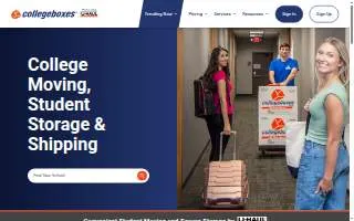 Collegeboxes at U-Haul Moving & Storage of W Greenville website