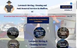 Lawmen's Moving & Cleaning Services website