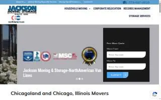 Jackson Moving Co website