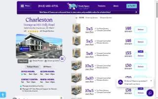 Trunk Space Storage of Charleston website