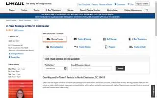 U-Haul Storage of North Dorchester website