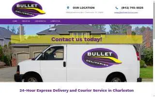 Bullet Deliveries website