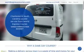 World Express Courier of Summerville website