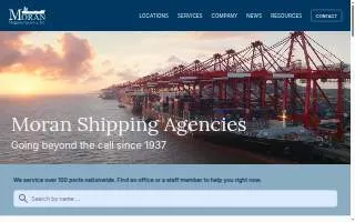 Moran Shipping Agencies Inc website
