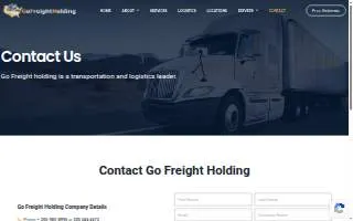 Go Freight Holding website