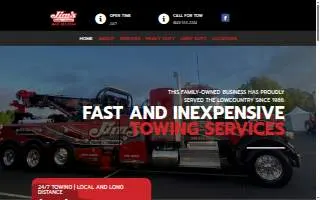 Jims Towing website