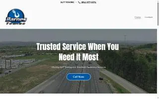Barnes Towing LLC website