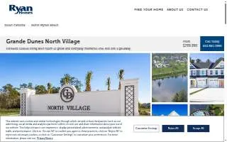 Ryan Homes at Grande Dunes North Village of North Myrtle Beach website