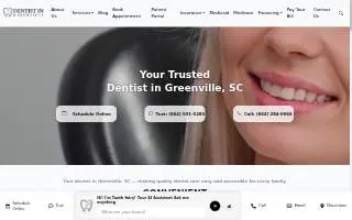 Dentist in Greenville website