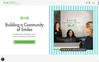 Davis Orthodontics of Greer website