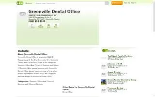 Greenville Dental Office website