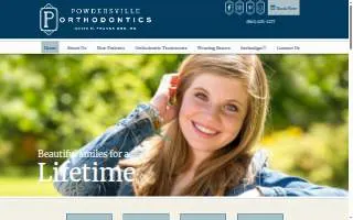 Powdersville Orthodontics website