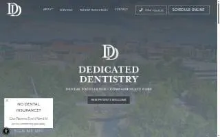 Dedicated Dentistry website