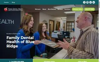 Family Dental Health of Blue Ridge website